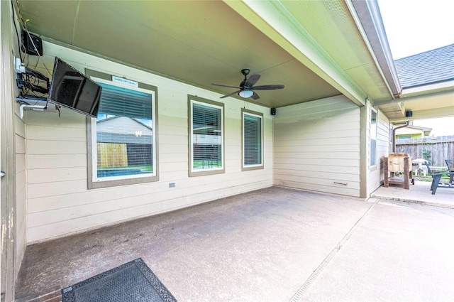 18110 Tenasserim Pine Trce, Richmond, TX 77407 - view of patio featuring ceiling fan