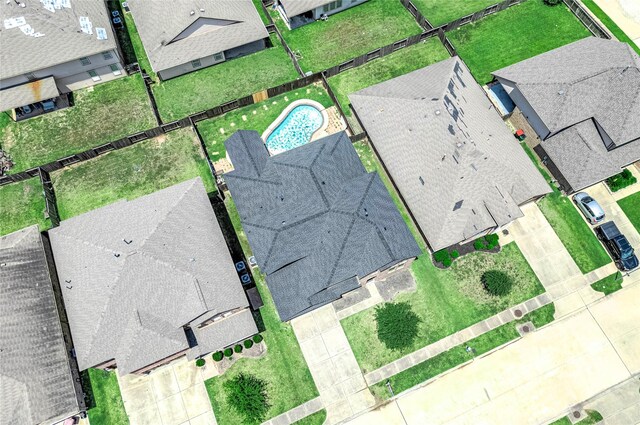 18110 Tenasserim Pine Trce, Richmond, TX 77407 - aerial perspective of suburban area featuring a pool area