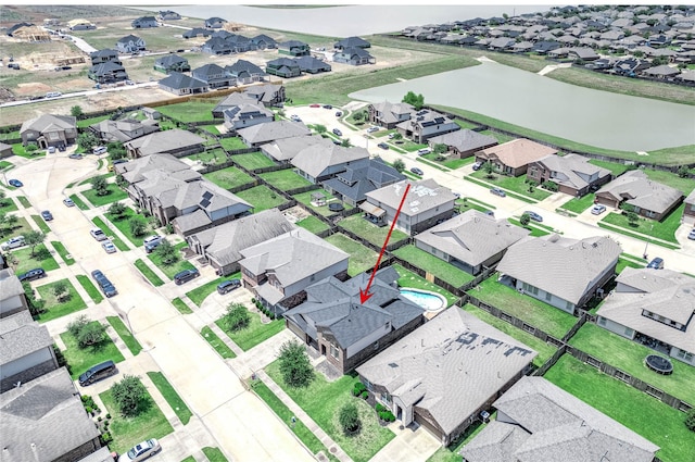 18110 Tenasserim Pine Trce, Richmond, TX 77407 - aerial perspective of suburban area with a nearby body of water