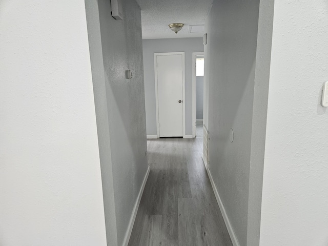 21631 Park Villa Dr, Katy, TX 77450 - hall featuring wood finished floors and baseboards