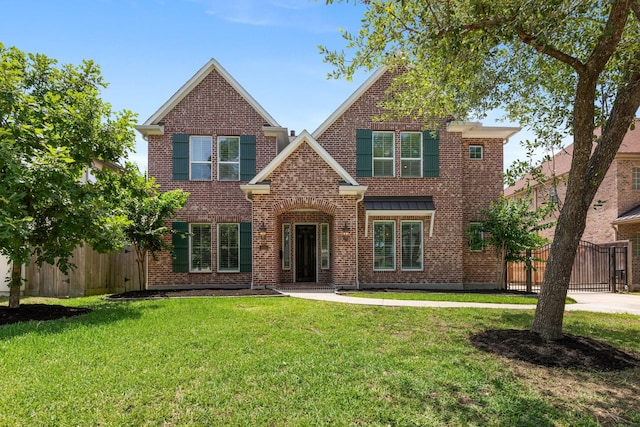 415 Faust Ln, Houston, TX 77024 - traditional-style home with brick siding