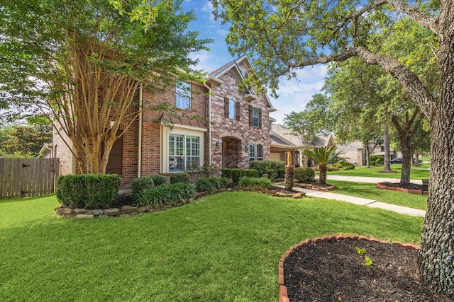 15718 Starcreek Ln, Houston, TX 77044 - traditional-style house with brick siding and stone siding