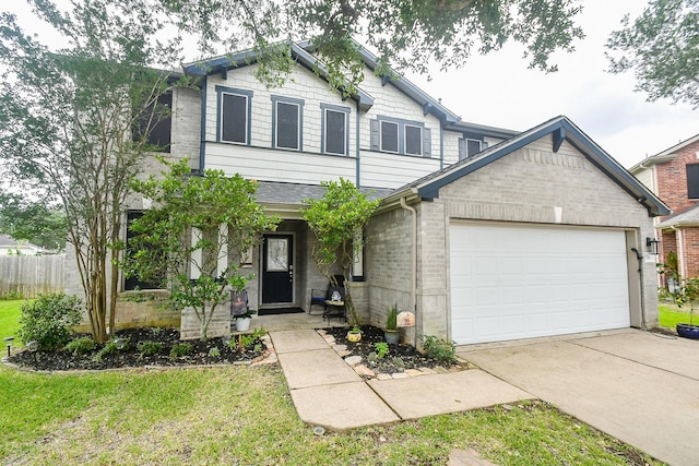 2206 Rocky Hollow Ln, Katy, TX 77450 - craftsman inspired home with an attached garage and driveway