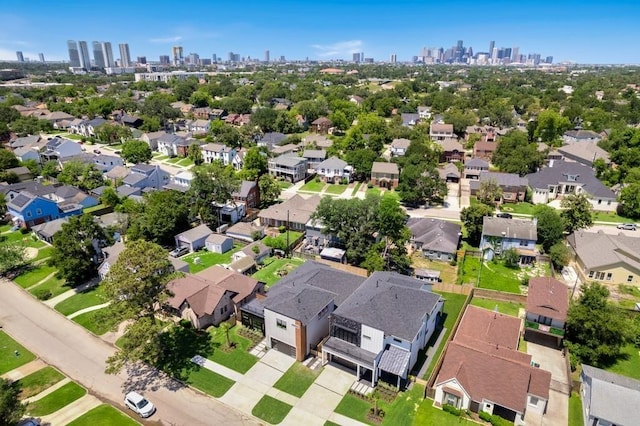 3379 Tampa St, Houston, TX 77021 - aerial perspective of suburban area with skyline