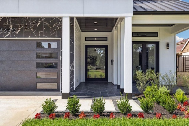 3379 Tampa St, Houston, TX 77021 - doorway to property with a standing seam roof, metal roof, and french doors