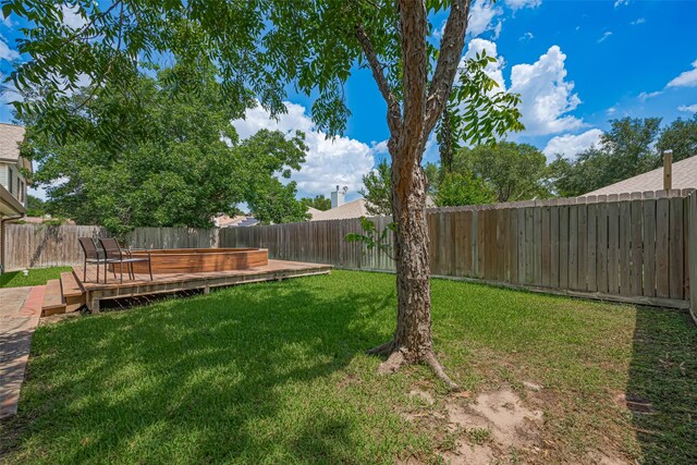 19426 Gladewater Dr, Tomball, TX 77375 - view of yard featuring a deck