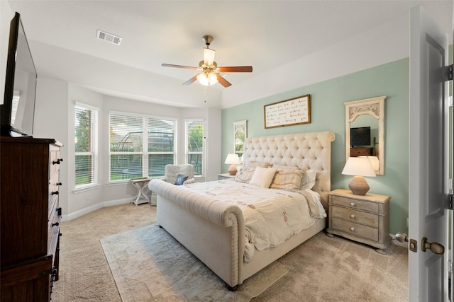 18731 Pilot Knolls Dr, Cypress, TX 77433 - carpeted bedroom featuring baseboards and ceiling fan