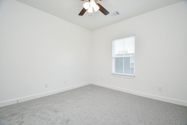 6727 Utah St, Houston, TX 77091 - empty room featuring baseboards, ceiling fan, and carpet flooring