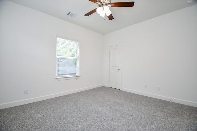 6727 Utah St, Houston, TX 77091 - carpeted empty room featuring a ceiling fan and baseboards