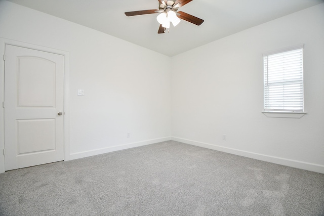 6727 Utah St, Houston, TX 77091 - carpeted empty room with a ceiling fan and baseboards