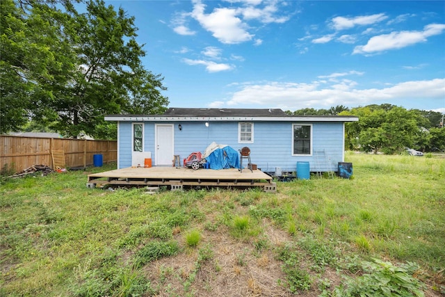 1206 Dewalt St, Houston, TX 77088 - back of house with a deck