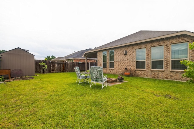 17915 Tall Chestnut St, Cypress, TX 77429 - view of yard featuring an outdoor fire pit