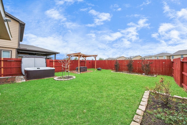 16350 Oakside Hollow Ln, Houston, TX 77084 - view of yard with a hot tub