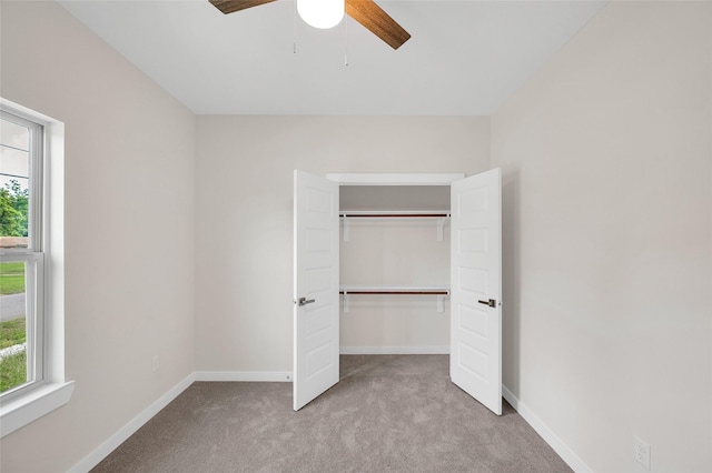 8022 Yoe St, Houston, TX 77078 - unfurnished bedroom with multiple windows, carpet, baseboards, and a closet