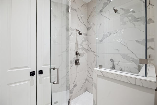 183 Timber Mill St, The Woodlands, TX 77380 - bathroom with a marble finish shower