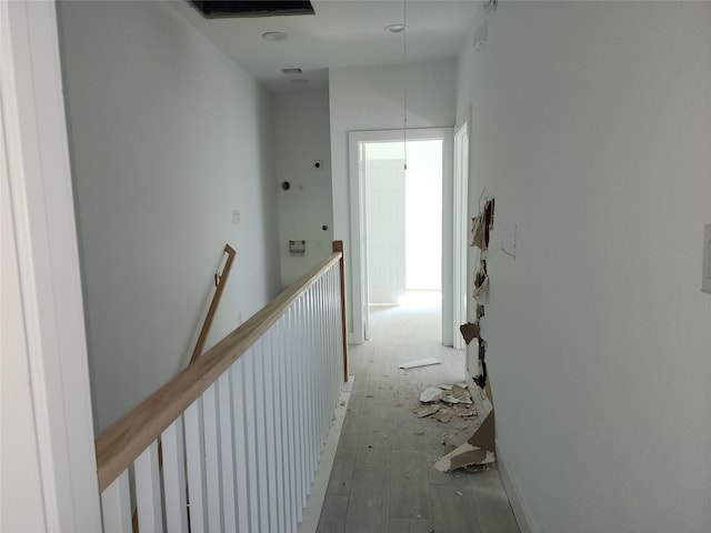 8208/8210 Knox St, Houston, TX 77088 - corridor with attic access and an upstairs landing