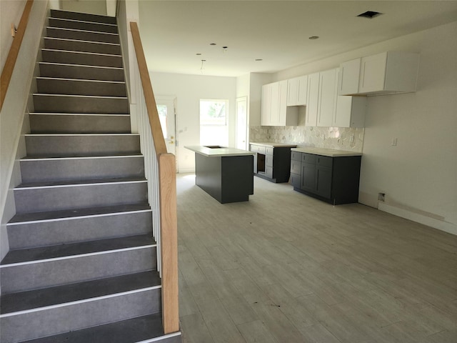 8208/8210 Knox St, Houston, TX 77088 - stairway featuring wood finished floors and baseboards