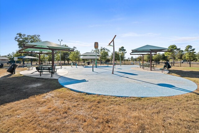 17810 Planted Orchard Dr, Hockley, TX 77447 - view of community with a gazebo and a lawn
