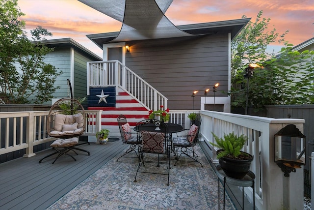 414 E 28th St, Houston, TX 77008 - view of wooden deck