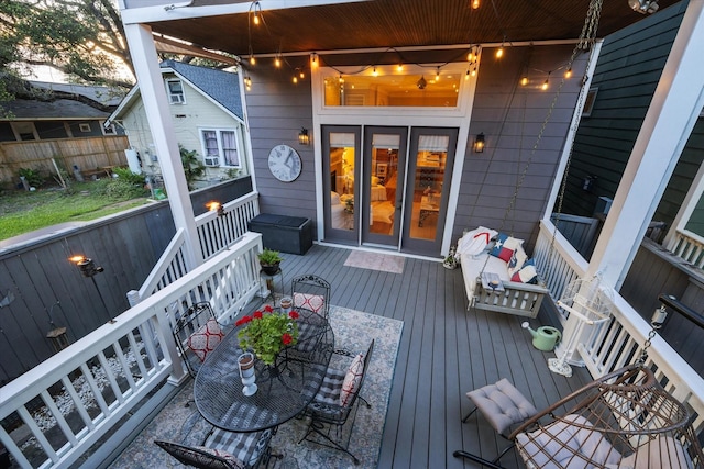 414 E 28th St, Houston, TX 77008 - view of wooden terrace