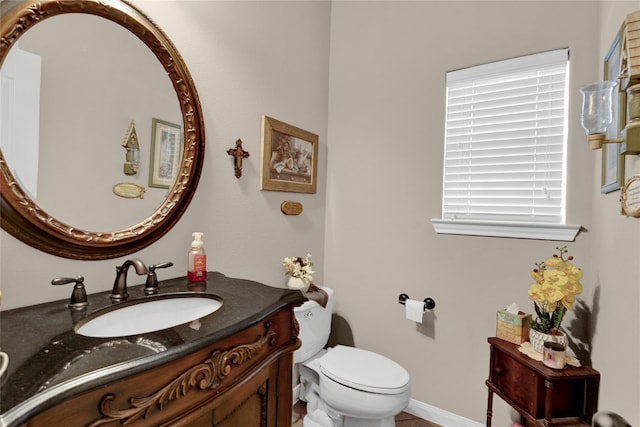 22734 Newcourt Place St, Tomball, TX 77375 - half bathroom featuring toilet and vanity