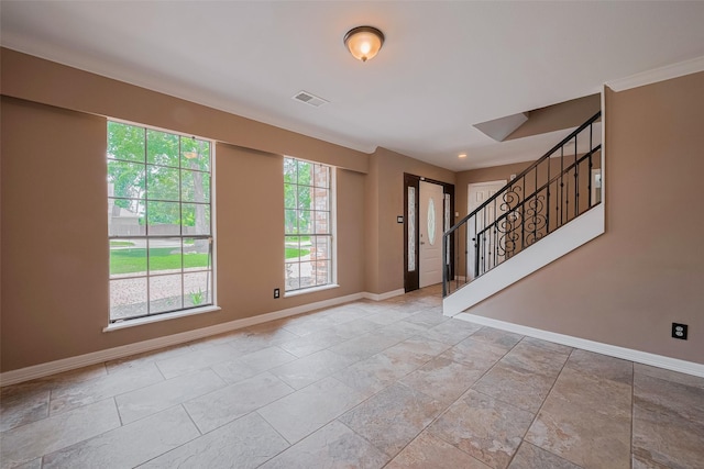 15509 Lakeview Dr, Jersey Village, TX 77040 - foyer entrance featuring baseboards and stairs