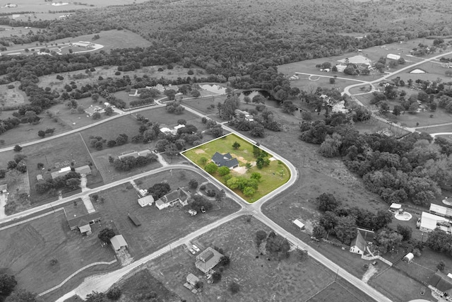 7332 Kurt Dr, Brenham, TX 77833 - aerial view of property's location with property boundaries highlighted