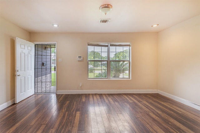 10601 Murr Way, Houston, TX 77048 - entrance foyer with hardwood / wood-style floors, baseboards, and recessed lighting