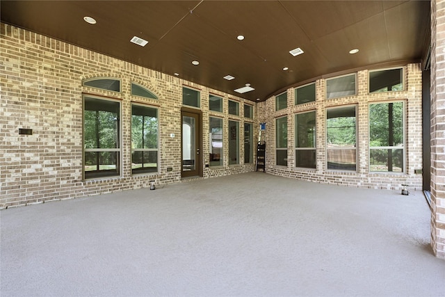 19236 Yellow Chestnut Ln, New Caney, TX 77357 - unfurnished sunroom featuring lofted ceiling