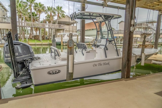 22113 Matagorda Dr, Galveston, TX 77554 - dock featuring a water view