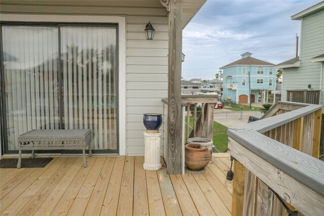 22113 Matagorda Dr, Galveston, TX 77554 - view of wooden deck