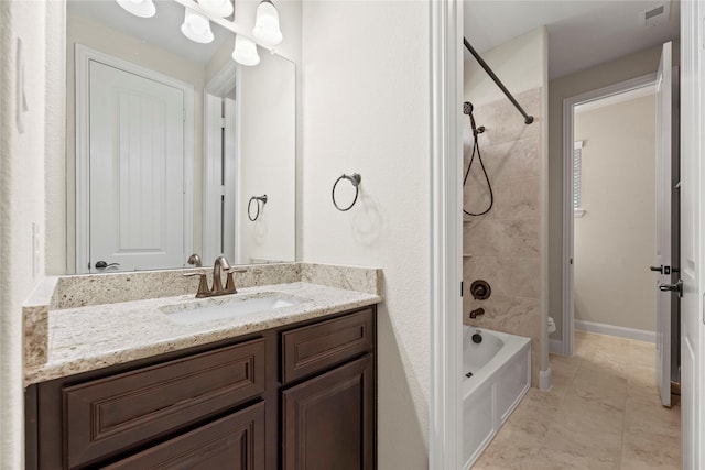 6015 Verde Place Ln, Katy, TX 77493 - full bath featuring vanity, washtub / shower combination, and toilet