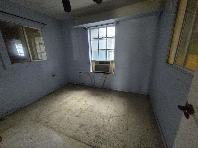 830 Stonyridge St, Channelview, TX 77530 - empty room featuring cooling unit and a ceiling fan