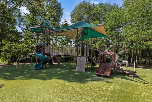 24119 Blue Crest Dr, Porter, TX 77365 - communal playground with a lawn and view of scattered trees