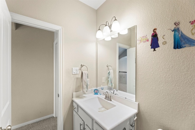 20511 Noble Ranch Ct, Richmond, TX 77407 - half bath featuring vanity and baseboards