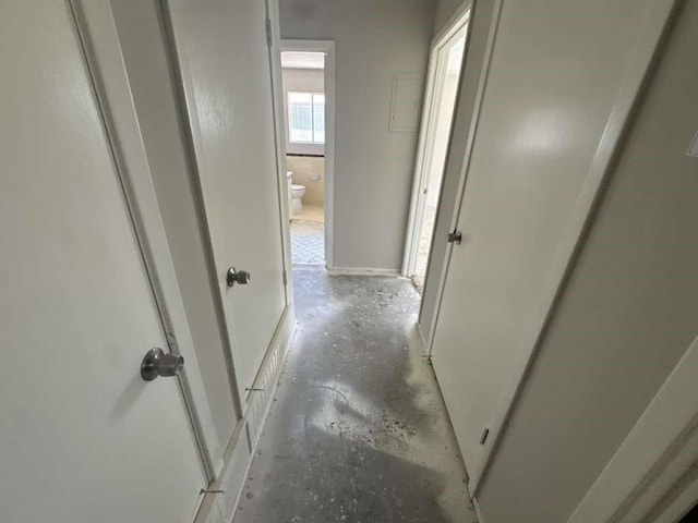 426 Pennington Dr, Corpus Christi, TX 78412 - hallway with concrete flooring and baseboards