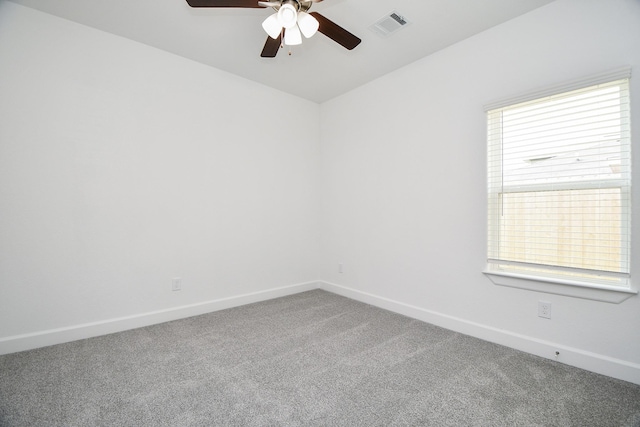 6607 Apollo, Houston, TX 77091 - spare room featuring carpet floors, ceiling fan, baseboards, and vaulted ceiling