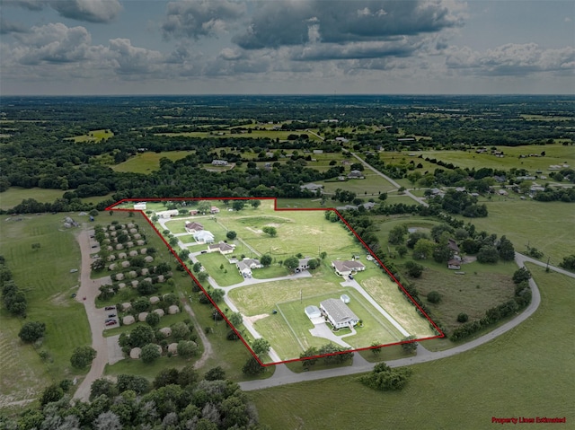 305-335 Omalley Rd, Brenham, TX 77833 - view of rural area with property parcel outlined