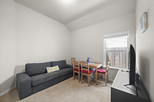 5442 Atwood Canyon Ct, Richmond, TX 77407 - carpeted dining room with baseboards and vaulted ceiling