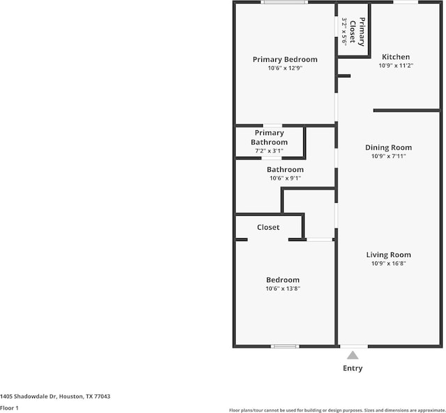 1405 Shadowdale Dr Unit 73, Houston, TX 77043 - property floor plan
