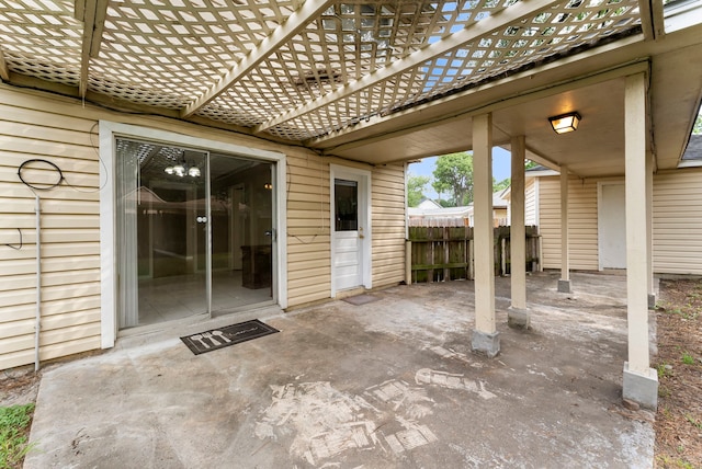 4807 Wind Chimes Dr, Houston, TX 77066 - view of patio / terrace featuring a pergola