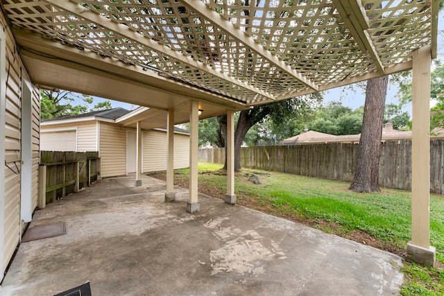 4807 Wind Chimes Dr, Houston, TX 77066 - view of patio / terrace featuring a pergola
