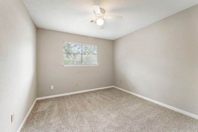4807 Wind Chimes Dr, Houston, TX 77066 - empty room with carpet, a ceiling fan, and baseboards