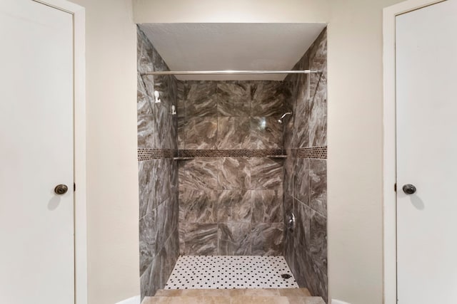 4807 Wind Chimes Dr, Houston, TX 77066 - bathroom featuring tiled shower