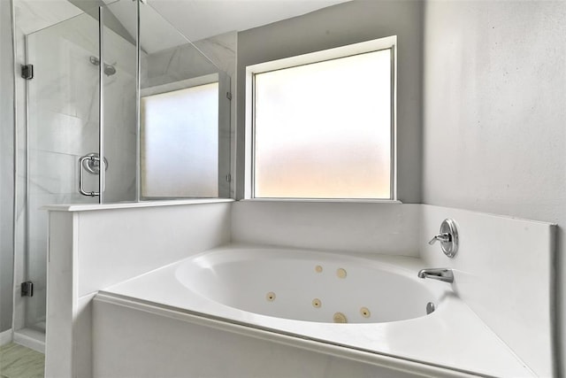 1211 Peacham Ct, Fresno, TX 77545 - full bath with a shower stall and a jetted tub