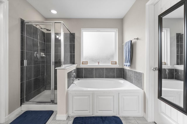 28987 Birch Green Way, Spring, TX 77386 - full bathroom featuring a garden tub and a stall shower