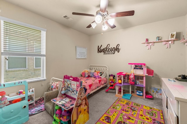 28987 Birch Green Way, Spring, TX 77386 - bedroom with carpet floors and ceiling fan