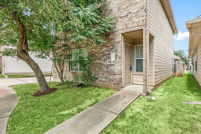 6352 Austinville Dr, Katy, TX 77449 - view of front facade with brick siding