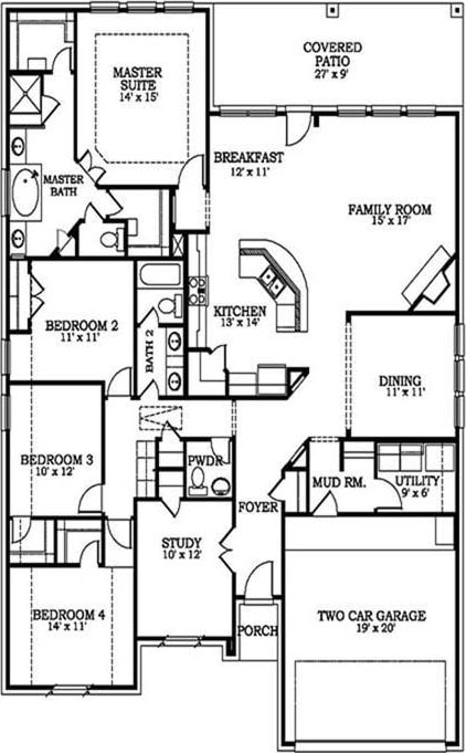 2800 Spencer Ct, Pearland, TX 77089 - property floor plan