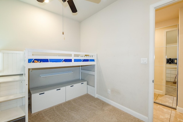 2800 Spencer Ct, Pearland, TX 77089 - unfurnished bedroom featuring light carpet and a ceiling fan